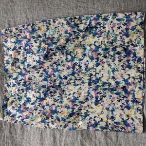 Ann Taylor multicolor print pencil skirt, size 6